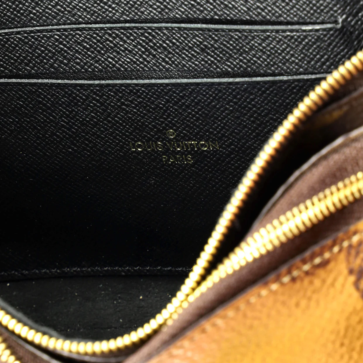 Double Zip Pochette Reverse Monogram Giant - Deep Luxury