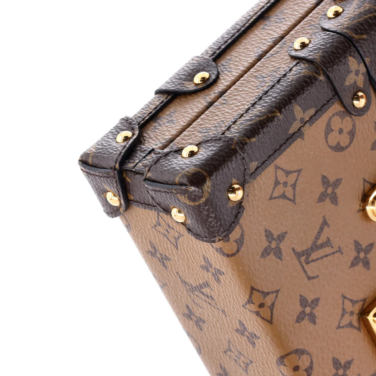 Petite Malle Handbag Reverse Monogram Canvas - Deep Luxury