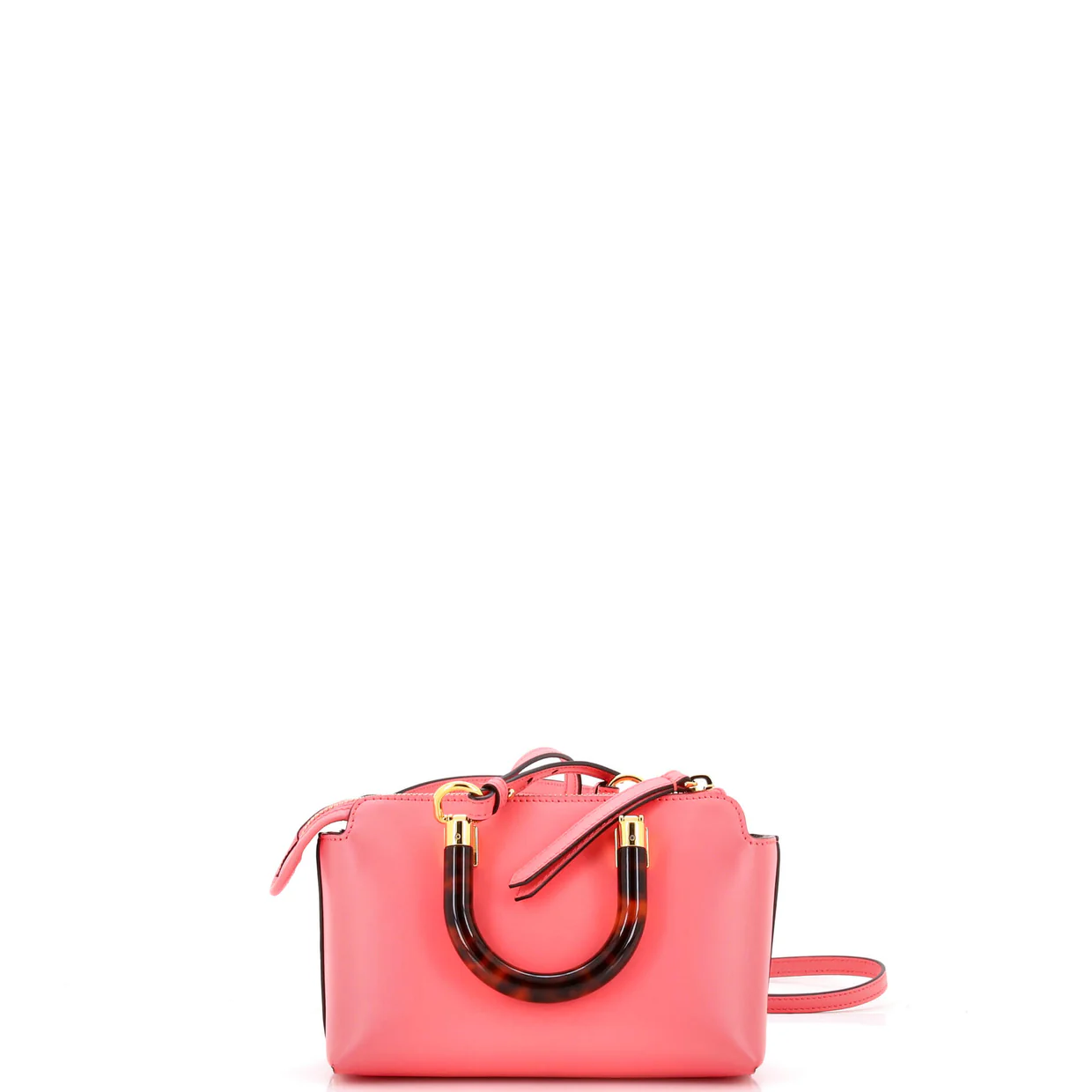 Logo By The Way Top Handle Bag Embossed Leather Mini - Deep Luxury
