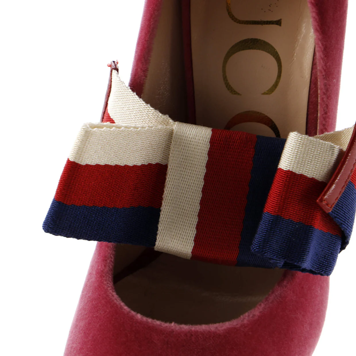 Women's Pumps with Removable Bow Velvet - Deep Luxury