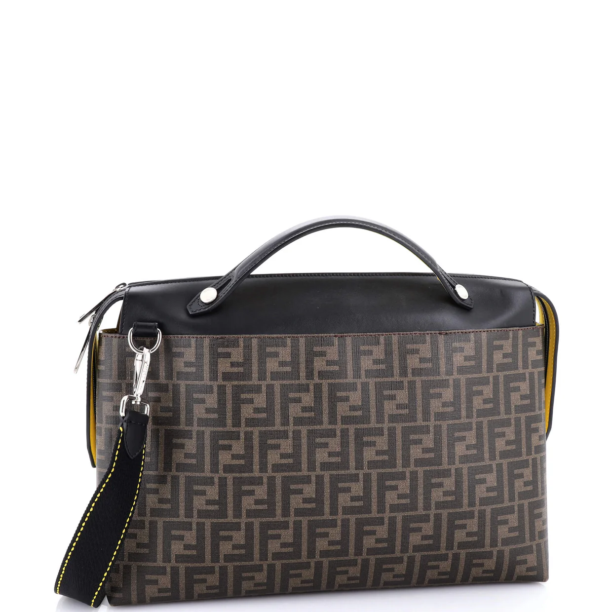 By The Way Laptop Briefcase Zucca Coated Canvas - Deep Luxury