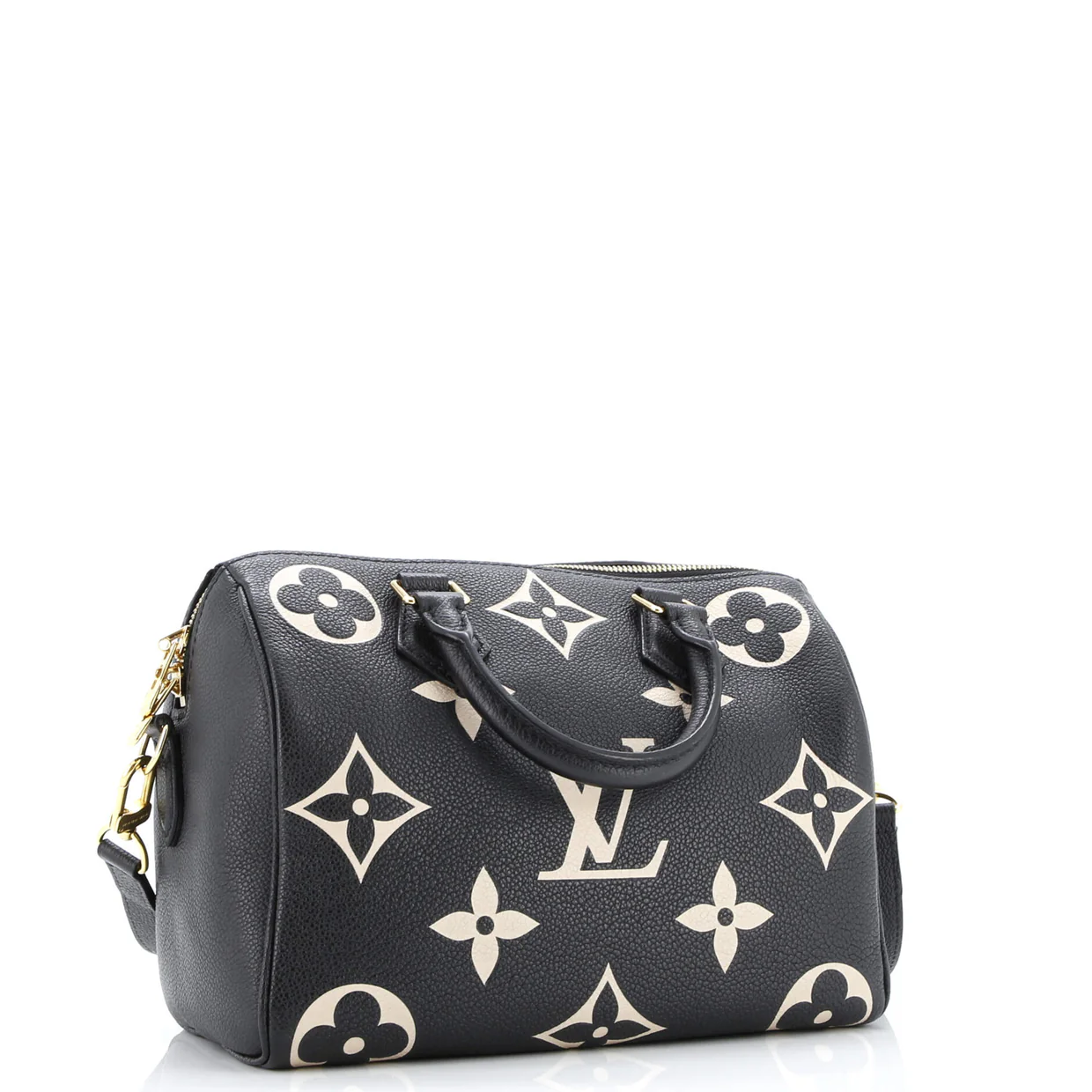 Speedy Bandouliere Bag Bicolor Monogram Empreinte Giant 25 - Deep Luxury