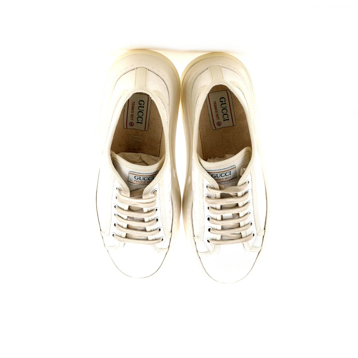 Women's 1977 Tennis Platform Sneakers GG Canvas - Deep Luxury