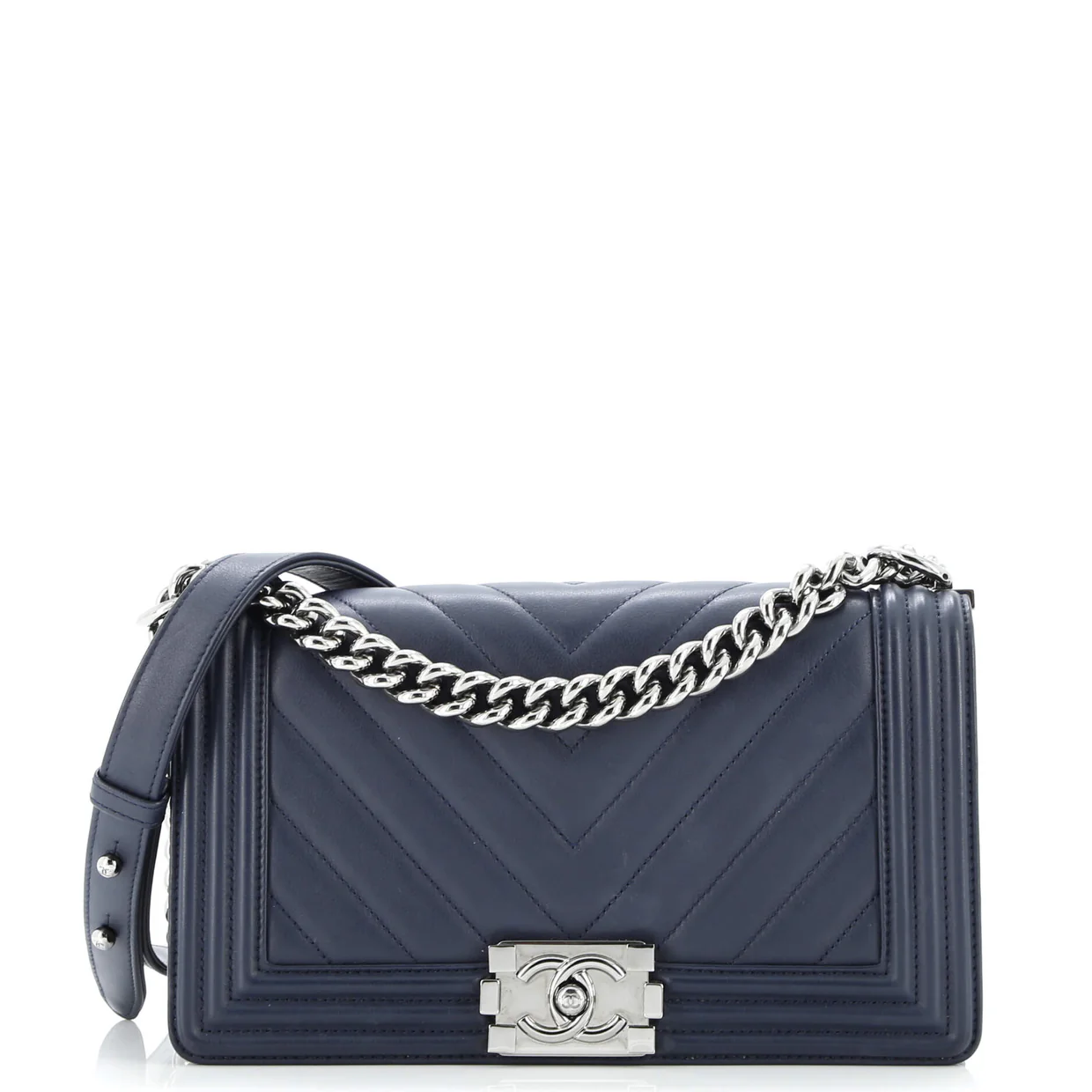 Boy Flap Bag Chevron Lambskin Old Medium - Deep Luxury