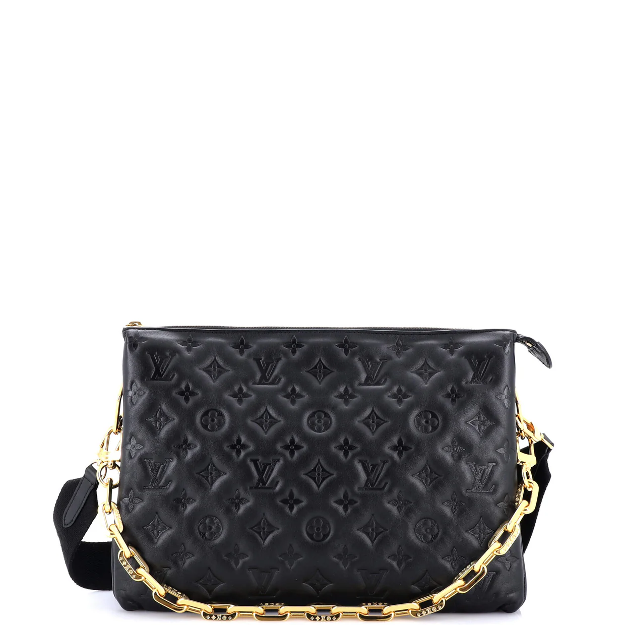 Coussin Bag Monogram Embossed Lambskin MM - Deep Luxury