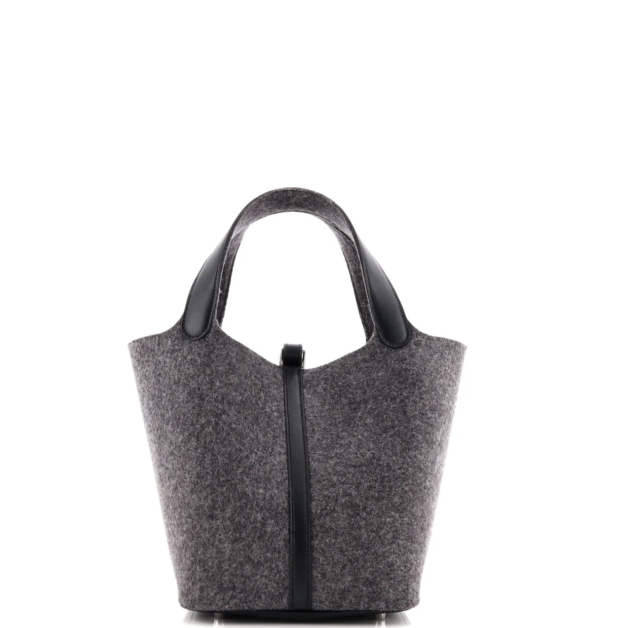 Picotin Lock Bag Felt with Leather MM - Deep Luxury