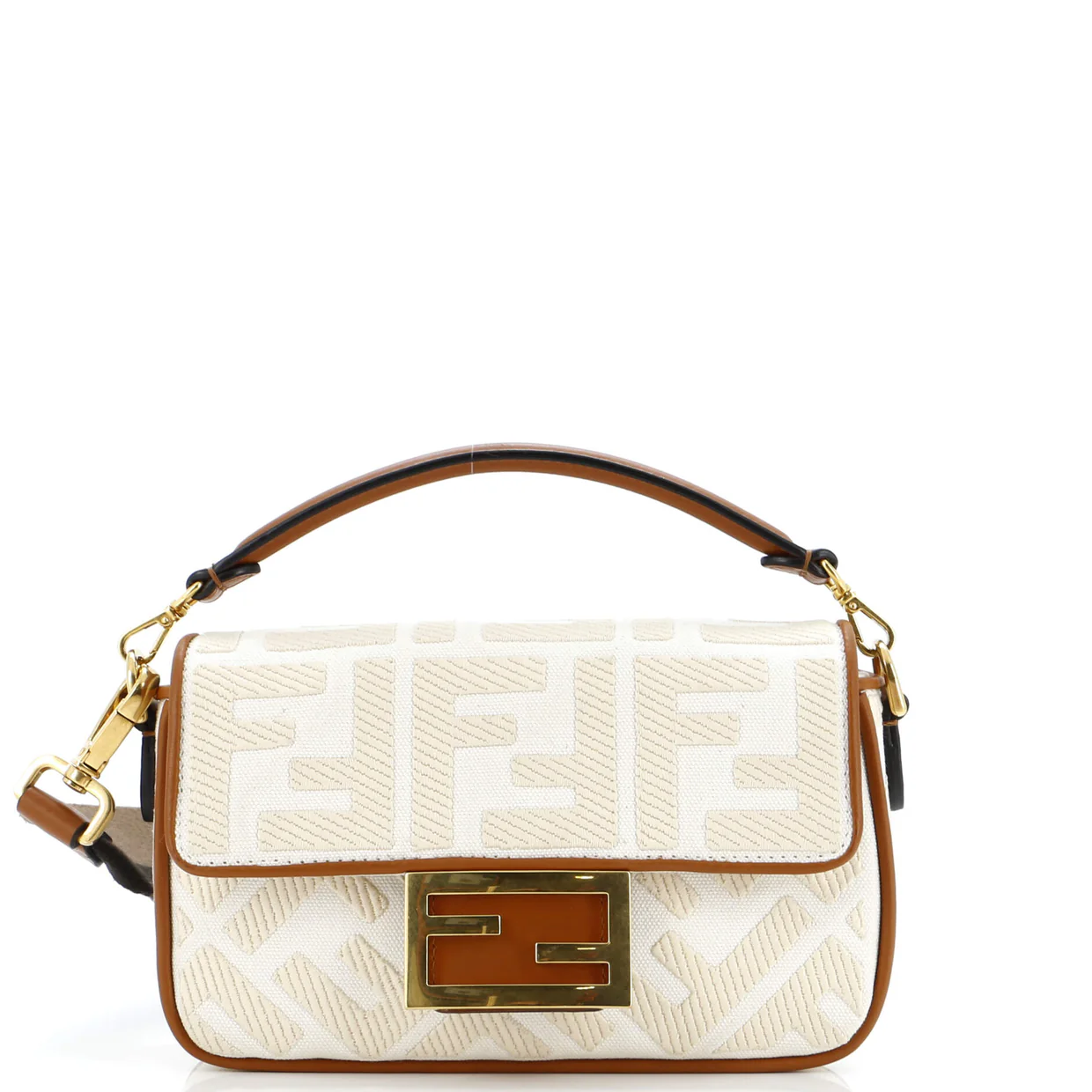 Baguette NM Bag Zucca Embroidered Canvas Mini - Deep Luxury