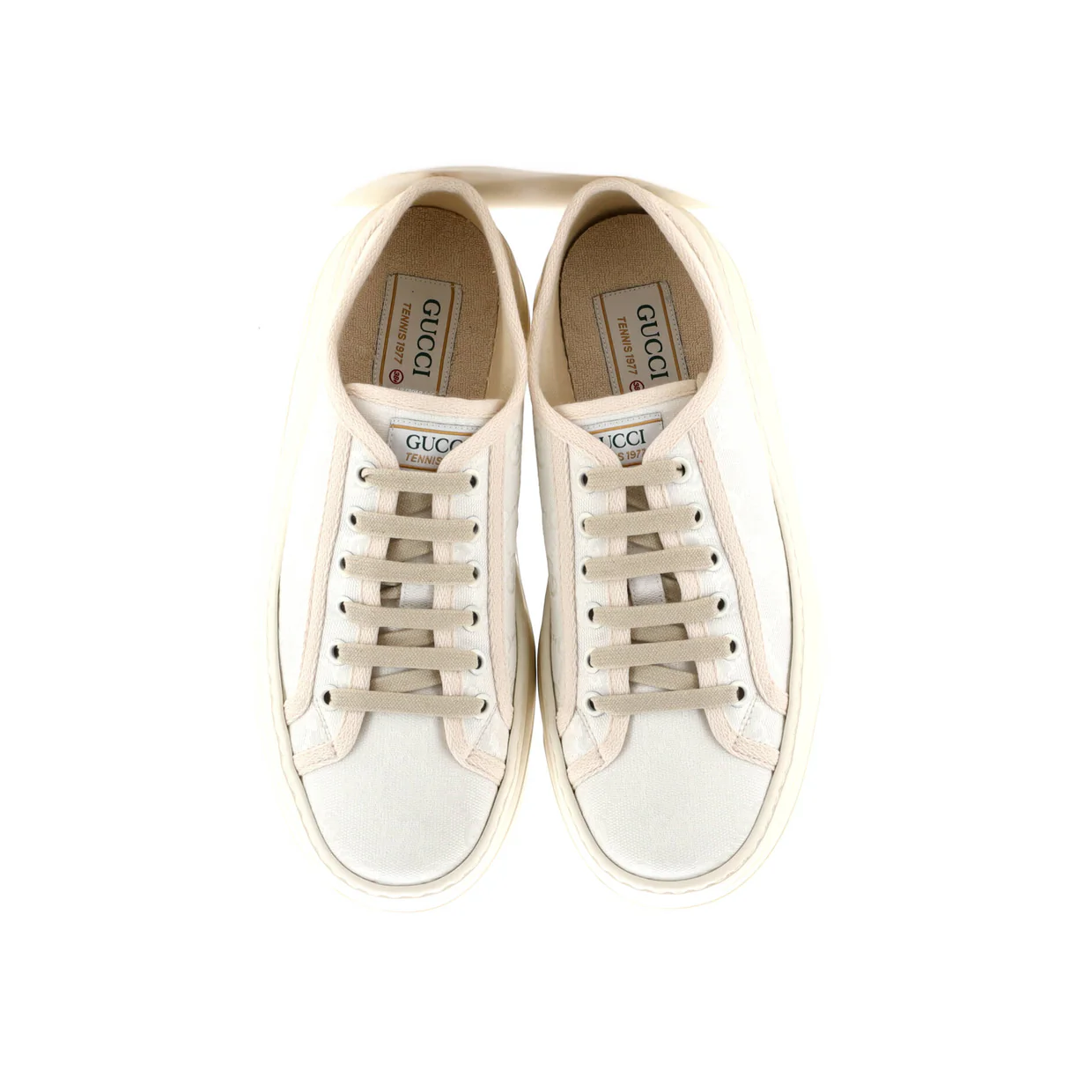Women's 1977 Tennis Platform Sneakers GG Canvas - Deep Luxury