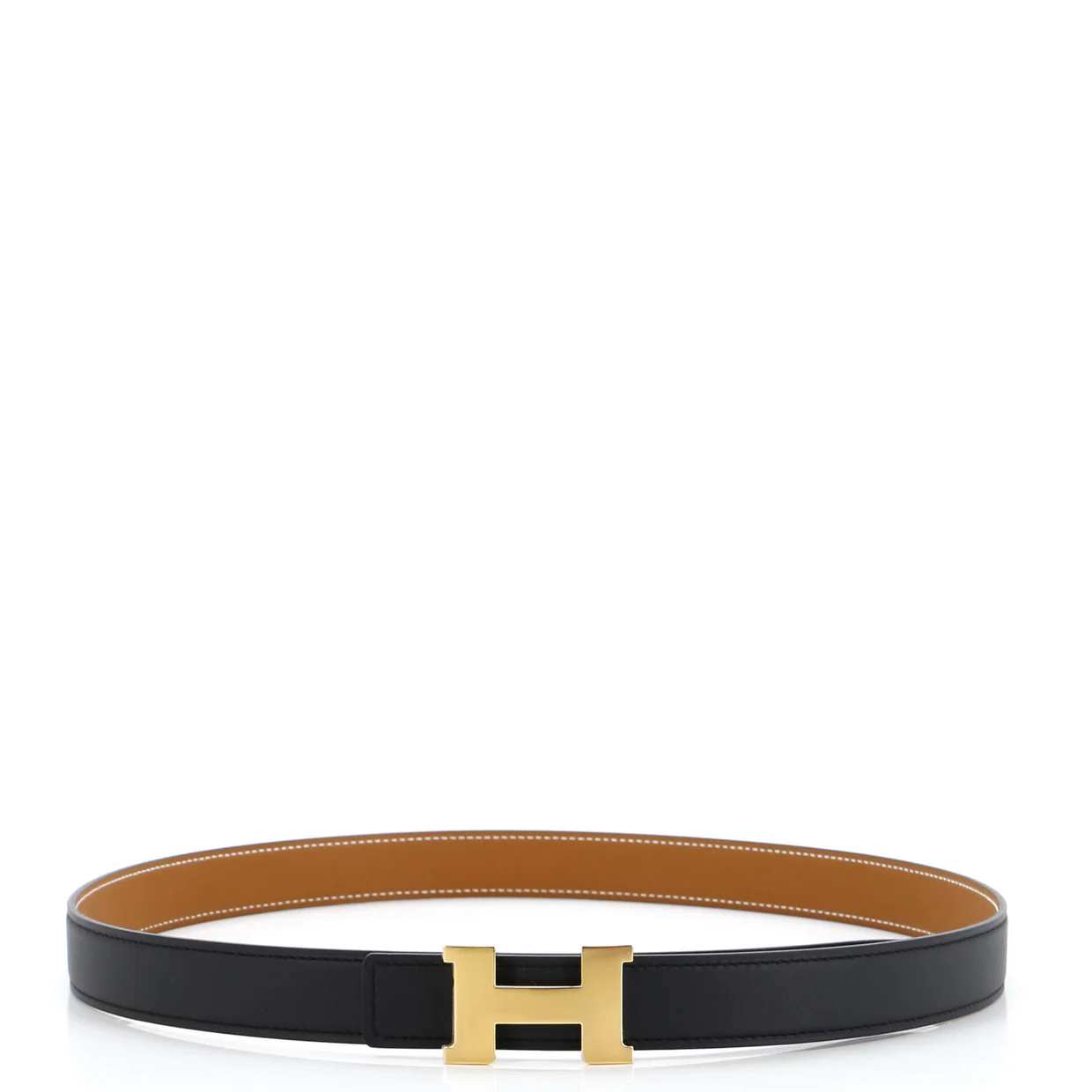 Constance Reversible Belt Leather Thin 90 - Deep Luxury