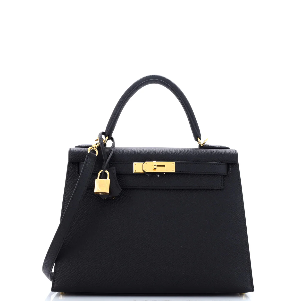 Kelly Handbag Noir Epsom with Gold Hardware 28 - Deep Luxury