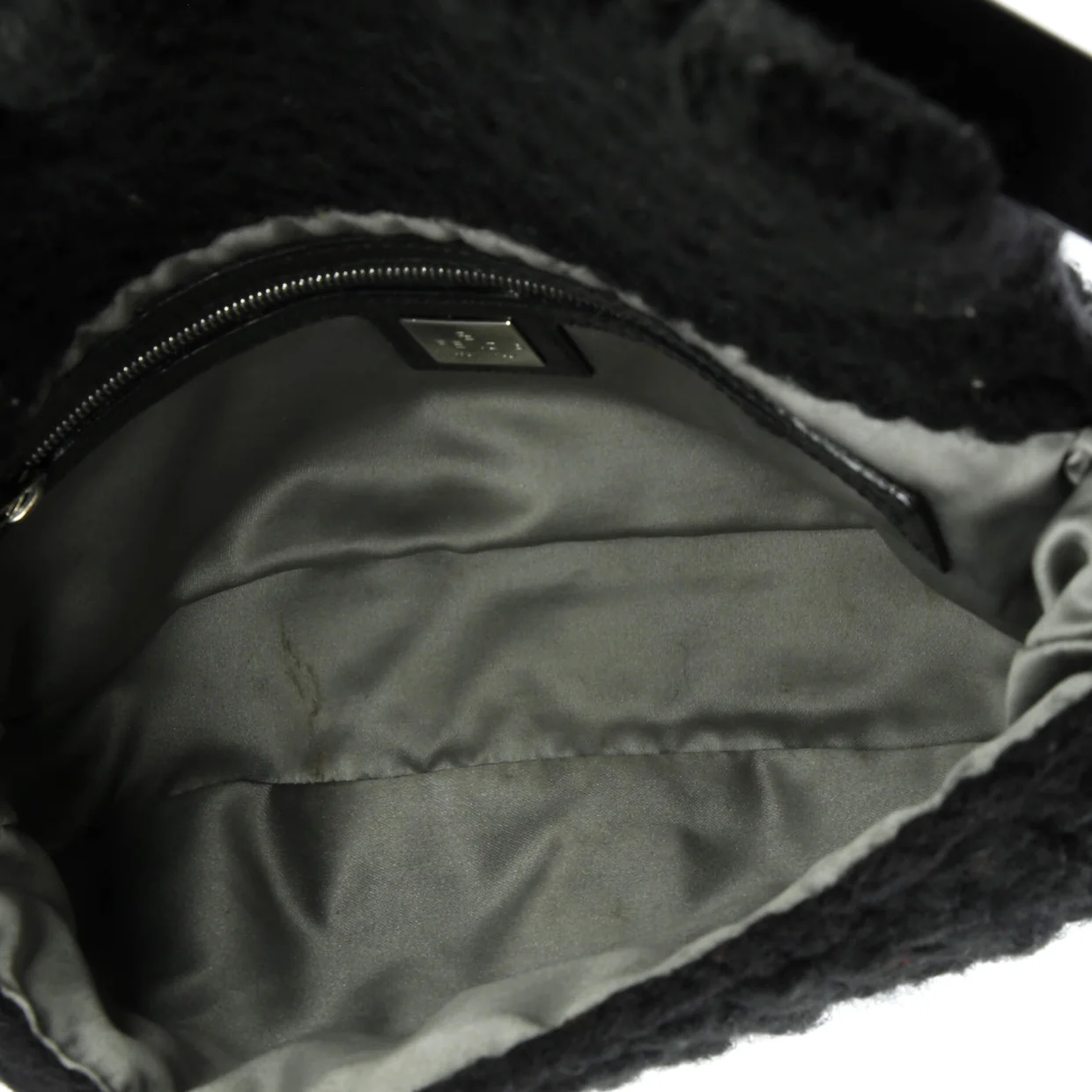 Baguette Bag Knit Fabric Small - Deep Luxury