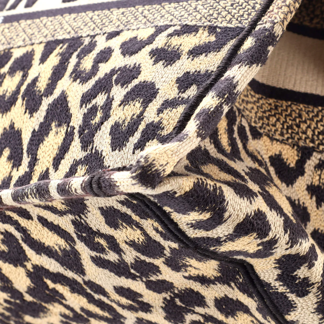 Book Tote Embroidered Canvas Medium - Deep Luxury