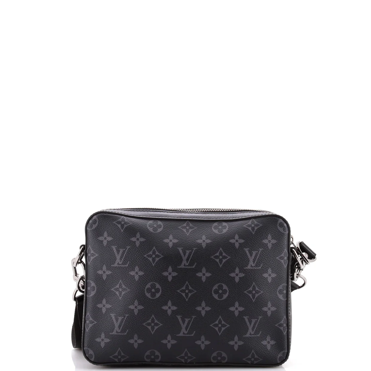 Trio Messenger Bag Reverse Monogram Eclipse Canvas - Deep Luxury