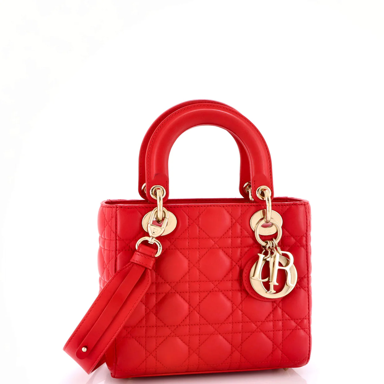 My ABCDior Lady Dior Bag Cannage Quilt Leather Small - Deep Luxury