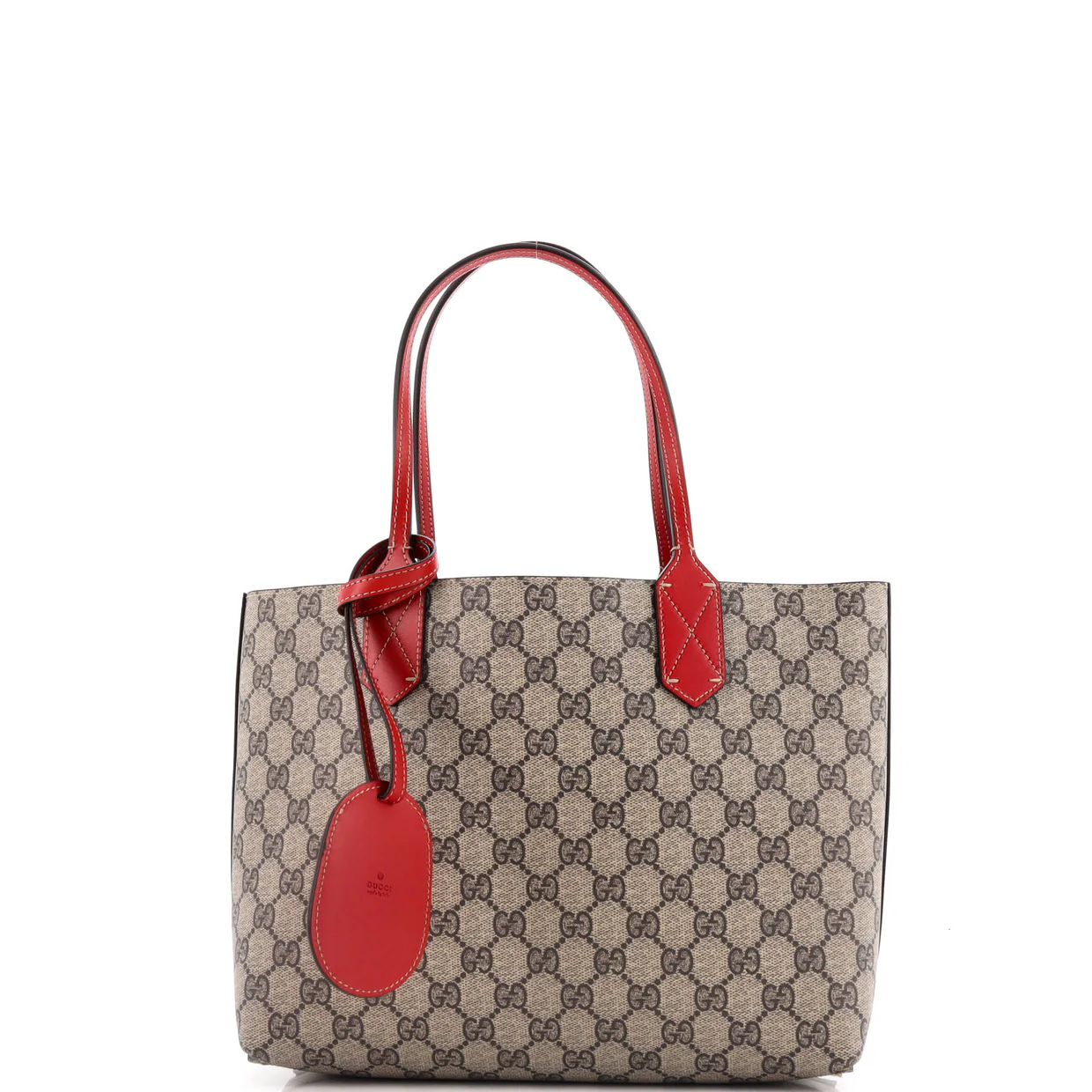 Reversible Tote GG Print Leather Small - Deep Luxury