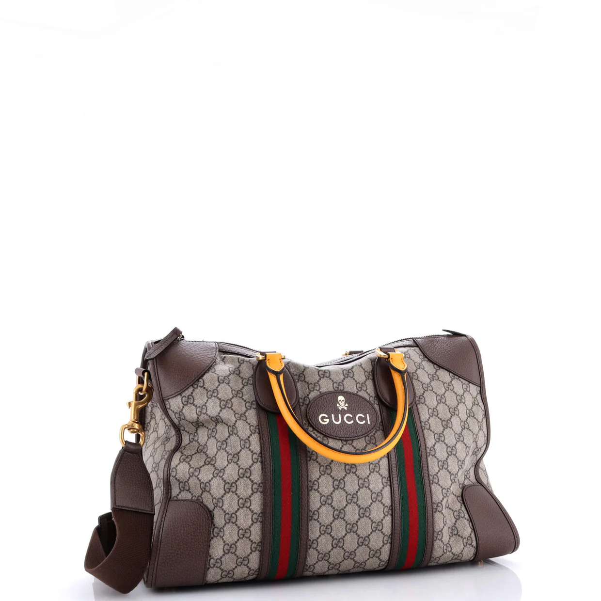 Neo Vintage Web Duffle Bag GG Coated Canvas Medium - Deep Luxury