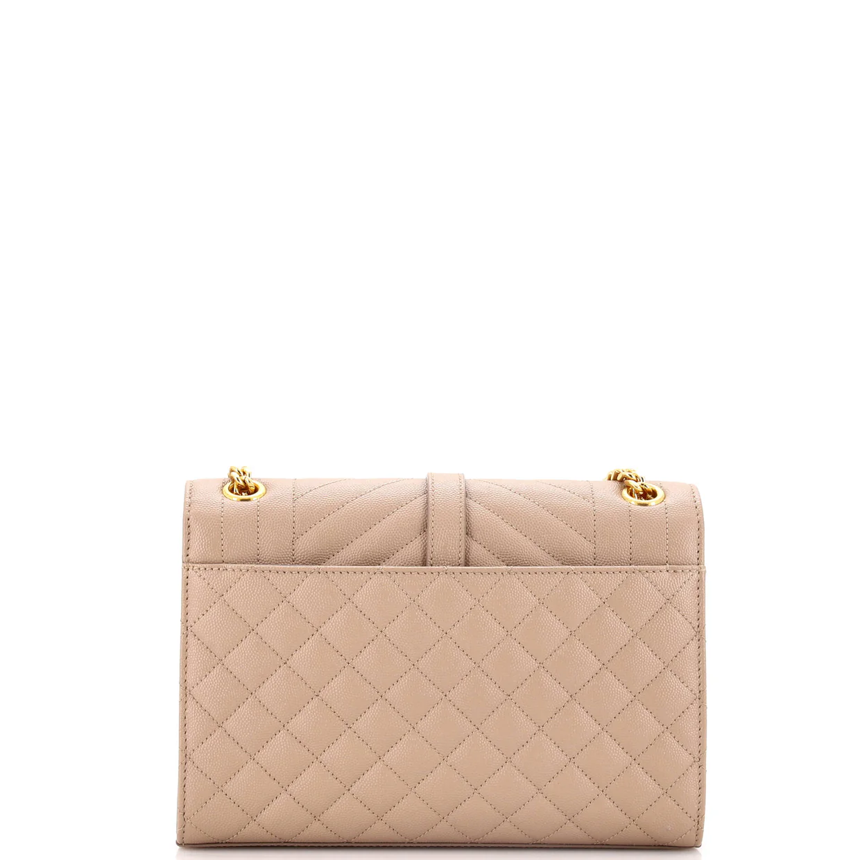 Classic Monogram Envelope Satchel Mixed Matelasse Leather Medium - Deep Luxury