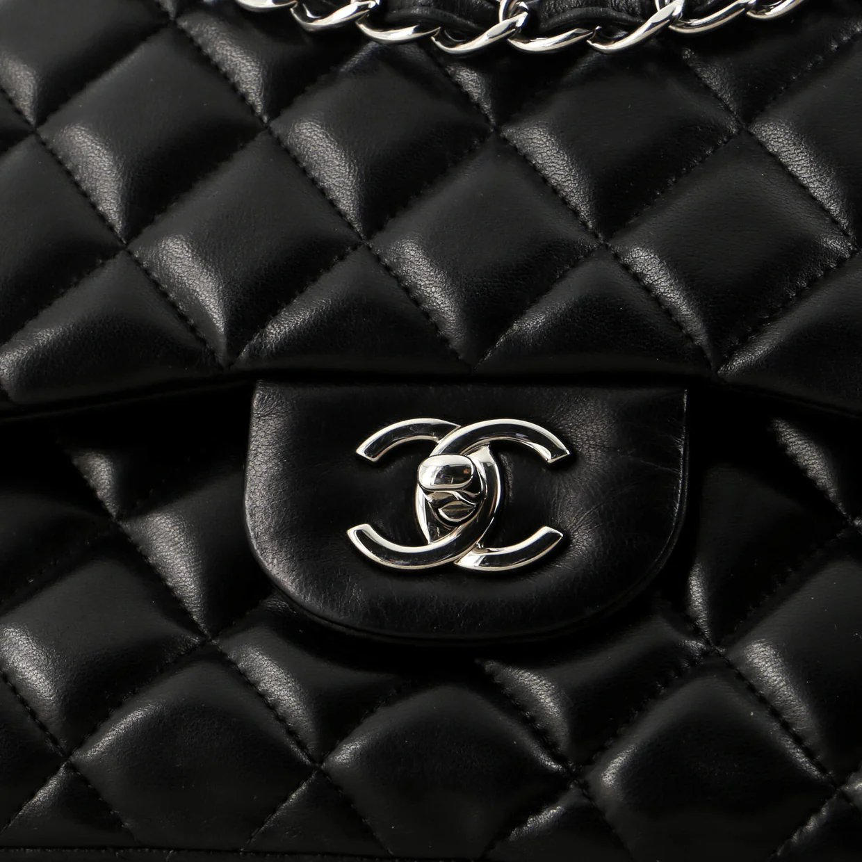 Classic Double Flap Bag Quilted Lambskin Jumbo - Deep Luxury