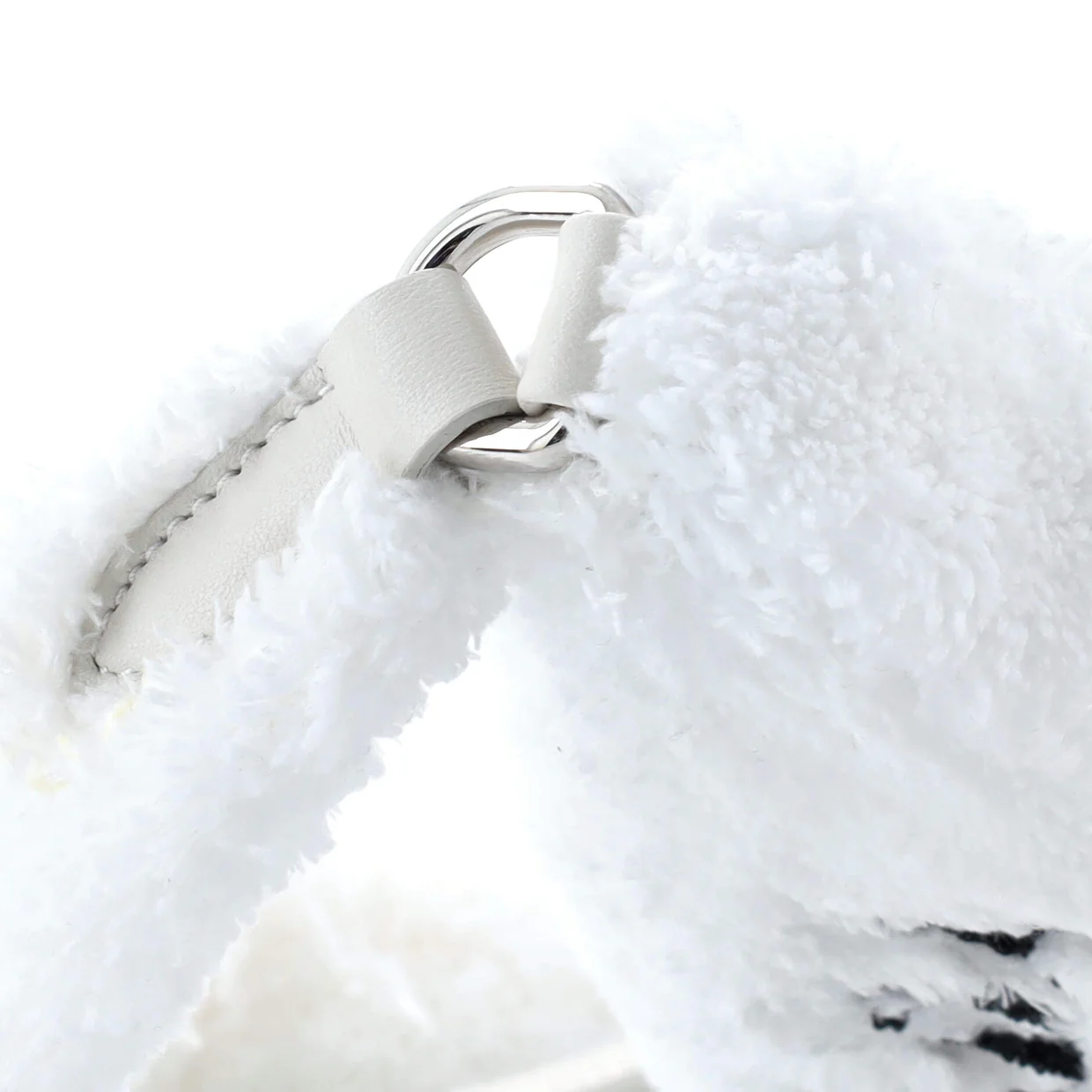 Triangle Logo Zip Crossbody Bag Terry Cloth Small - Deep Luxury