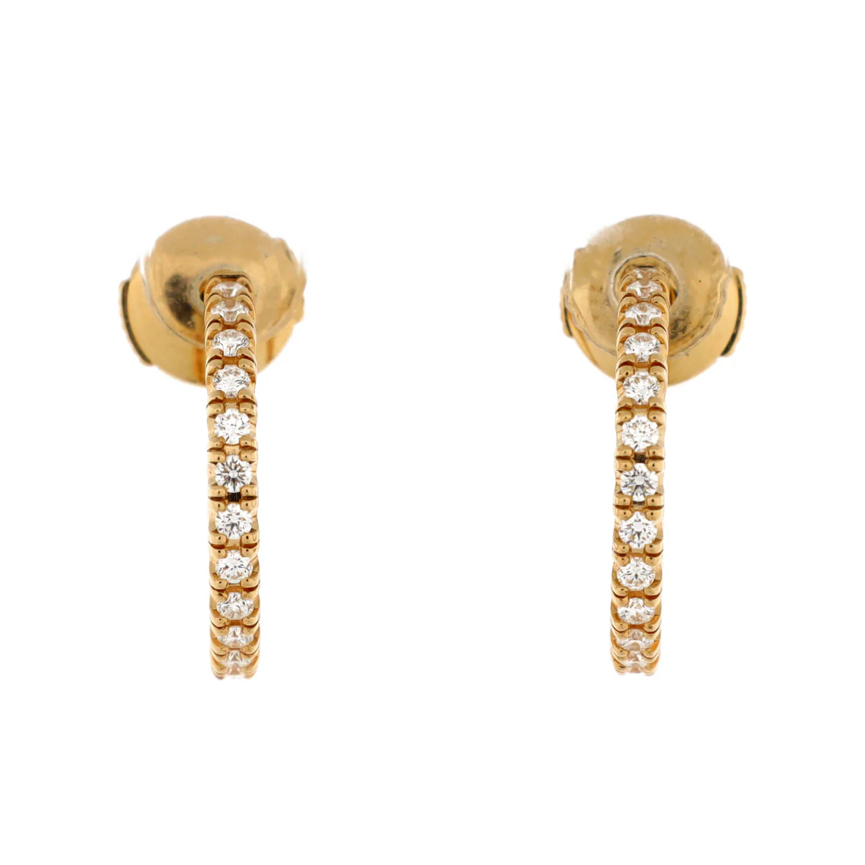 Etincelle de Cartier Hoops Earrings 18K Yellow Gold and Diamonds Small - Deep Luxury