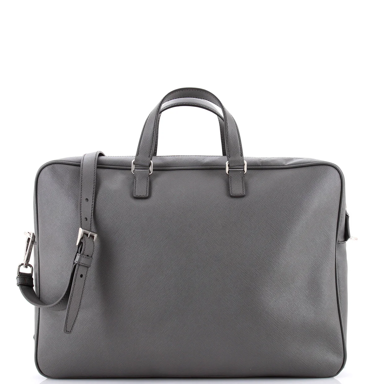 Convertible Travel Briefcase Saffiano Leather - Deep Luxury