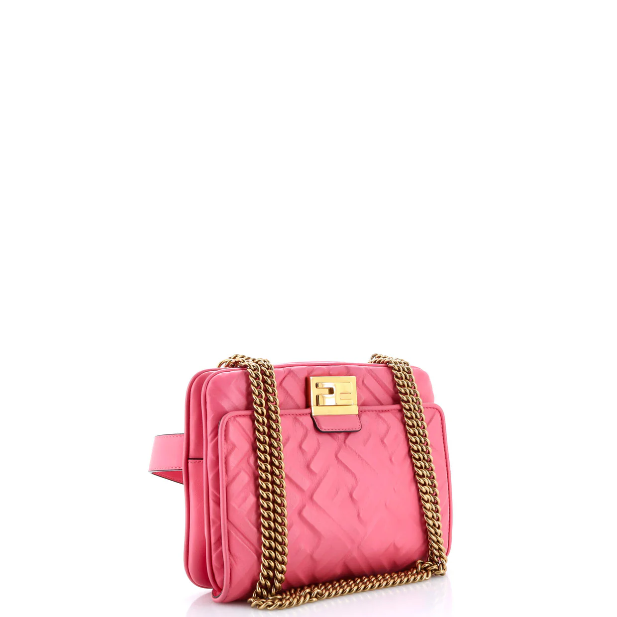 Upside Down Bag Zucca Embossed Leather - Deep Luxury