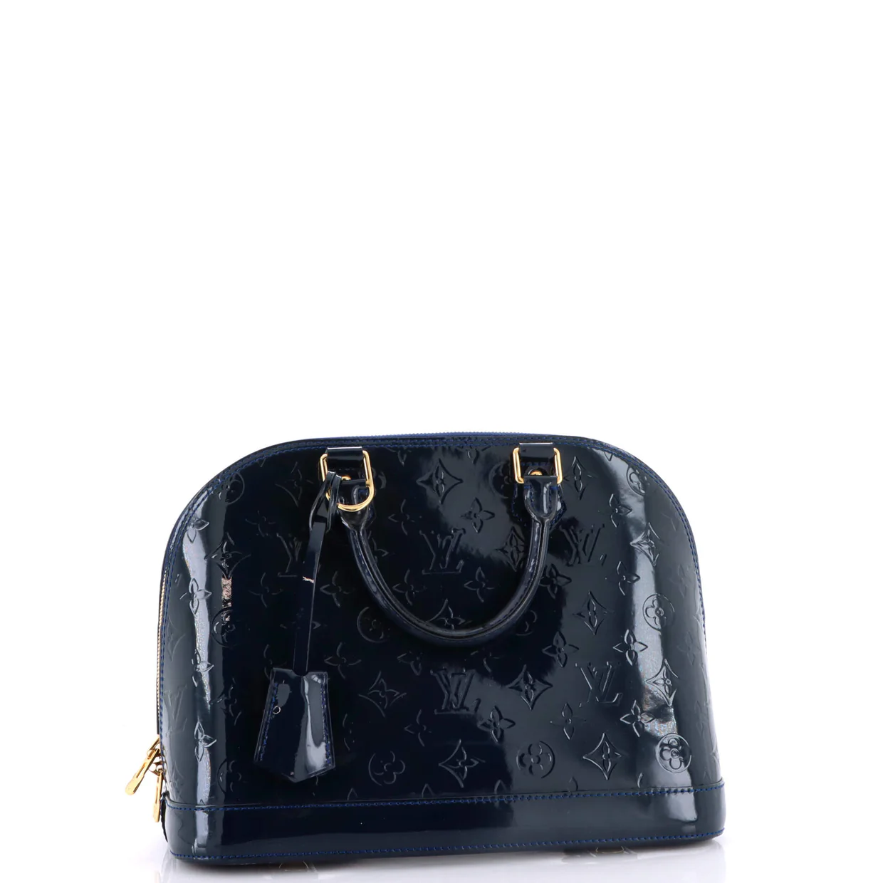 Alma Handbag Monogram Vernis PM - Deep Luxury