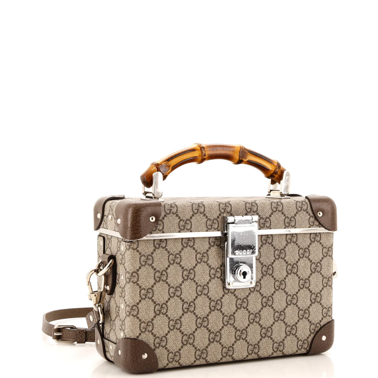 Bamboo Globe-Trotter Vanity Case GG Coated Canvas - Deep Luxury