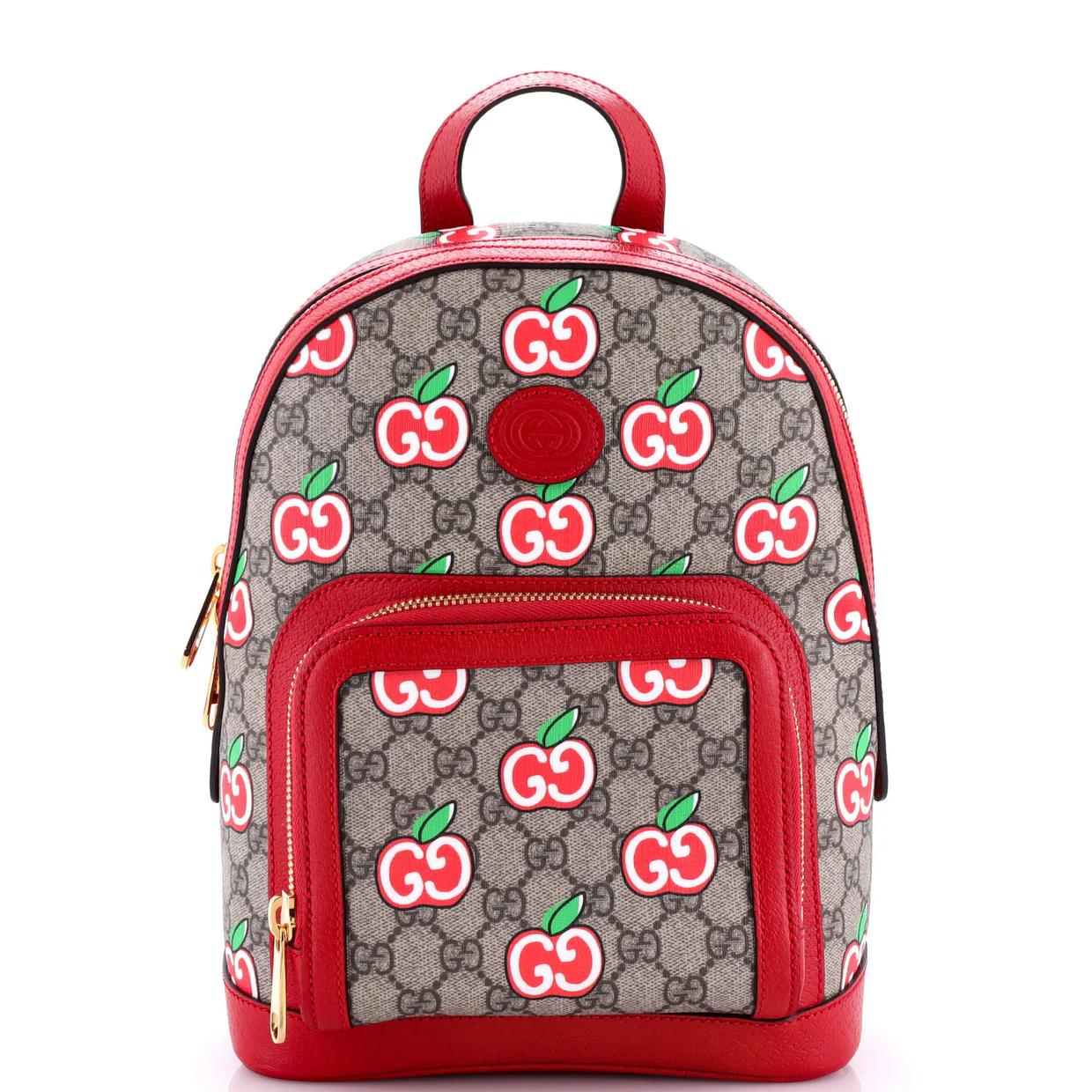Zip Pocket Backpack Printed GG Coated Canvas Small - Deep Luxury