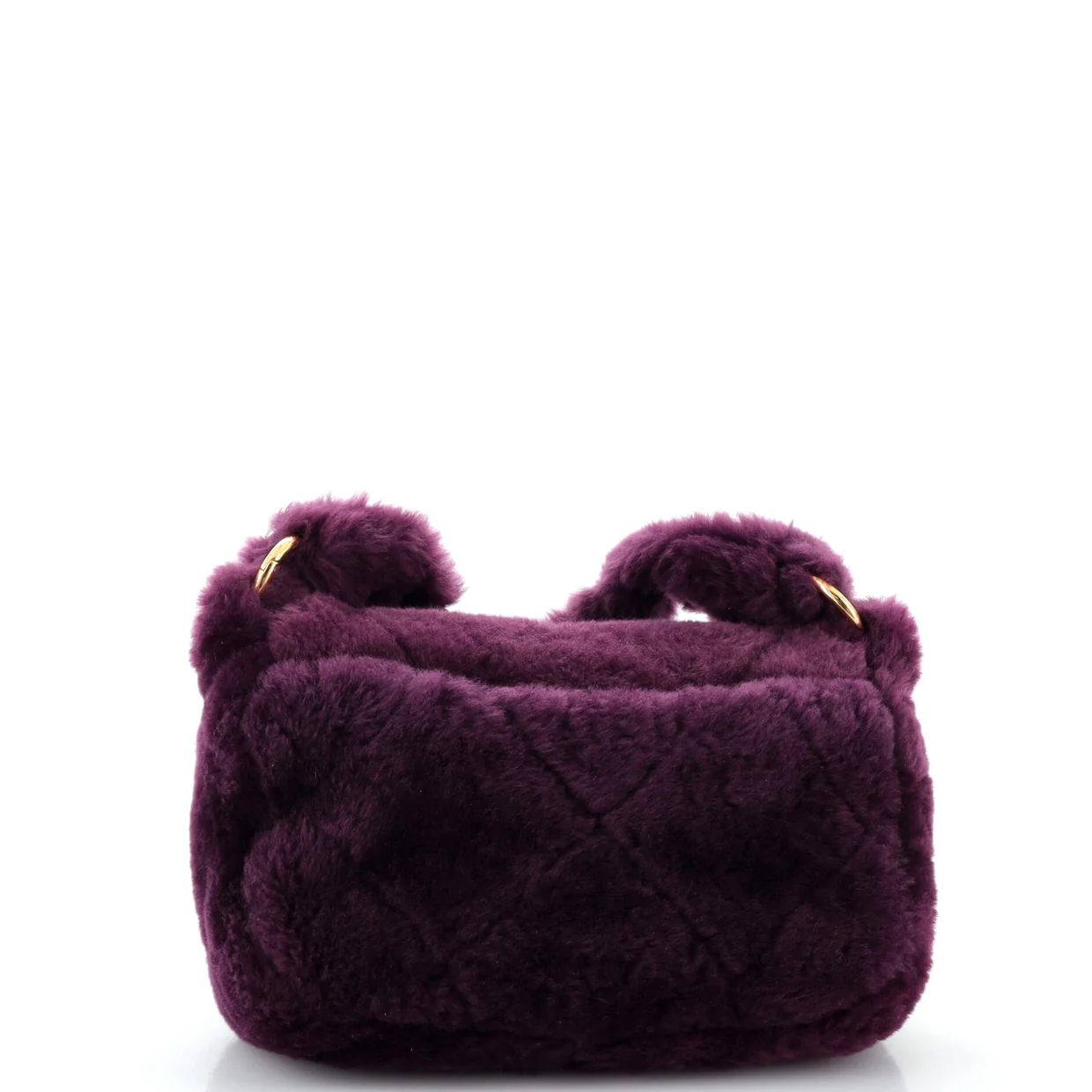 Coconing Flap Bag Quilted Shearling with Lambskin - Deep Luxury