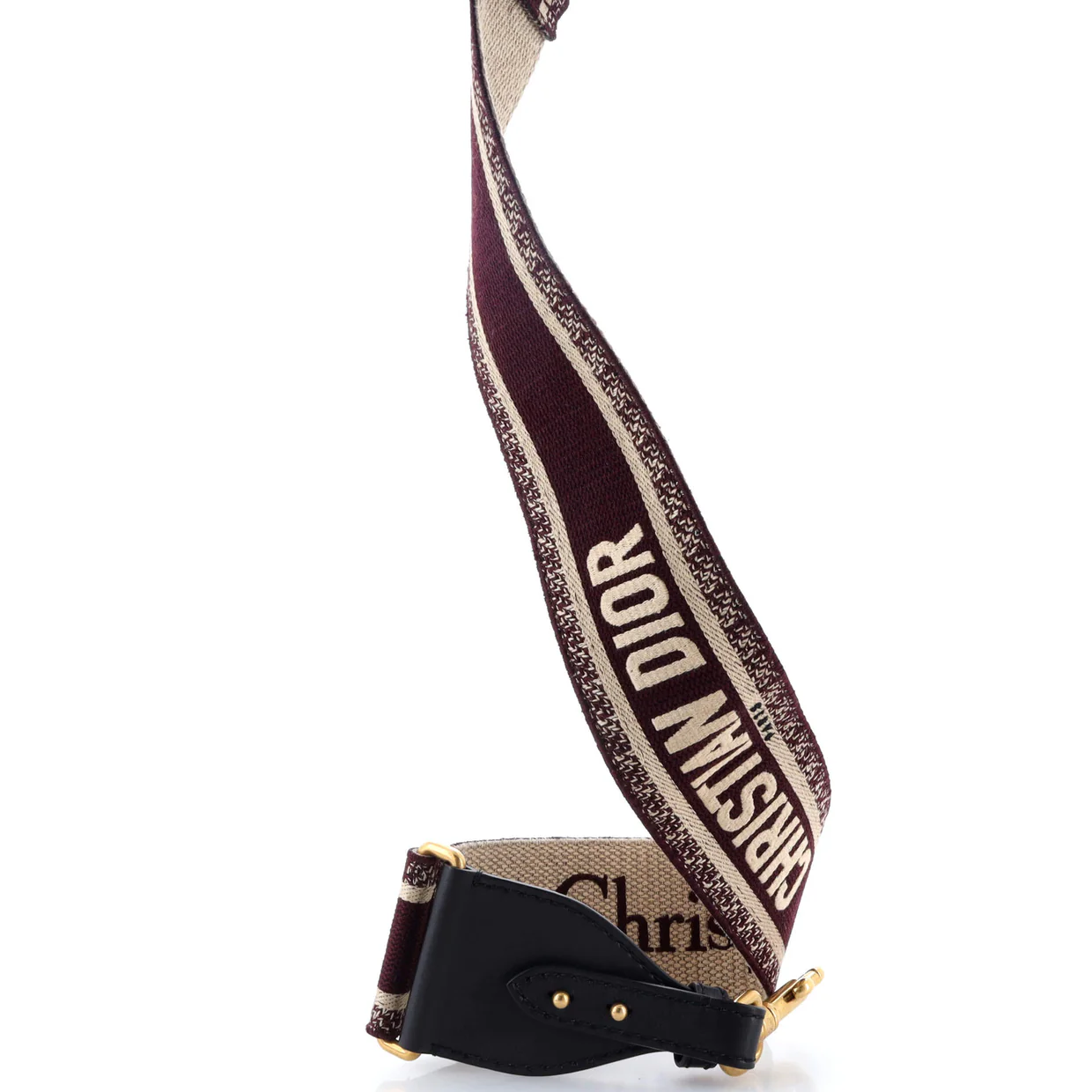 Logo Shoulder Strap Embroidered Canvas Thin - Deep Luxury