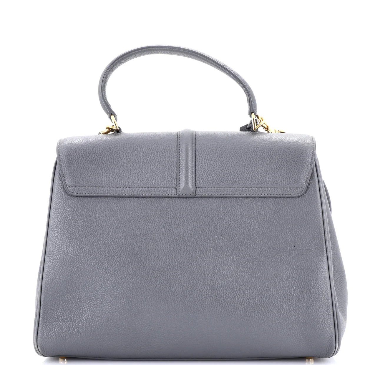 16 Top Handle Bag Grained Calfskin Medium - Deep Luxury