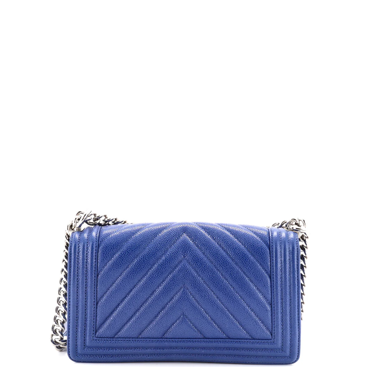 Boy Flap Bag Chevron Caviar Old Medium - Deep Luxury