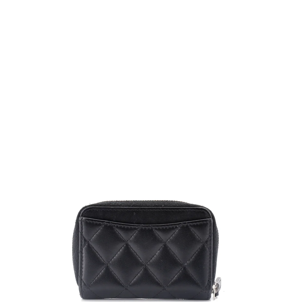 CC Zip Coin Purse Quilted Lambskin Small - Deep Luxury
