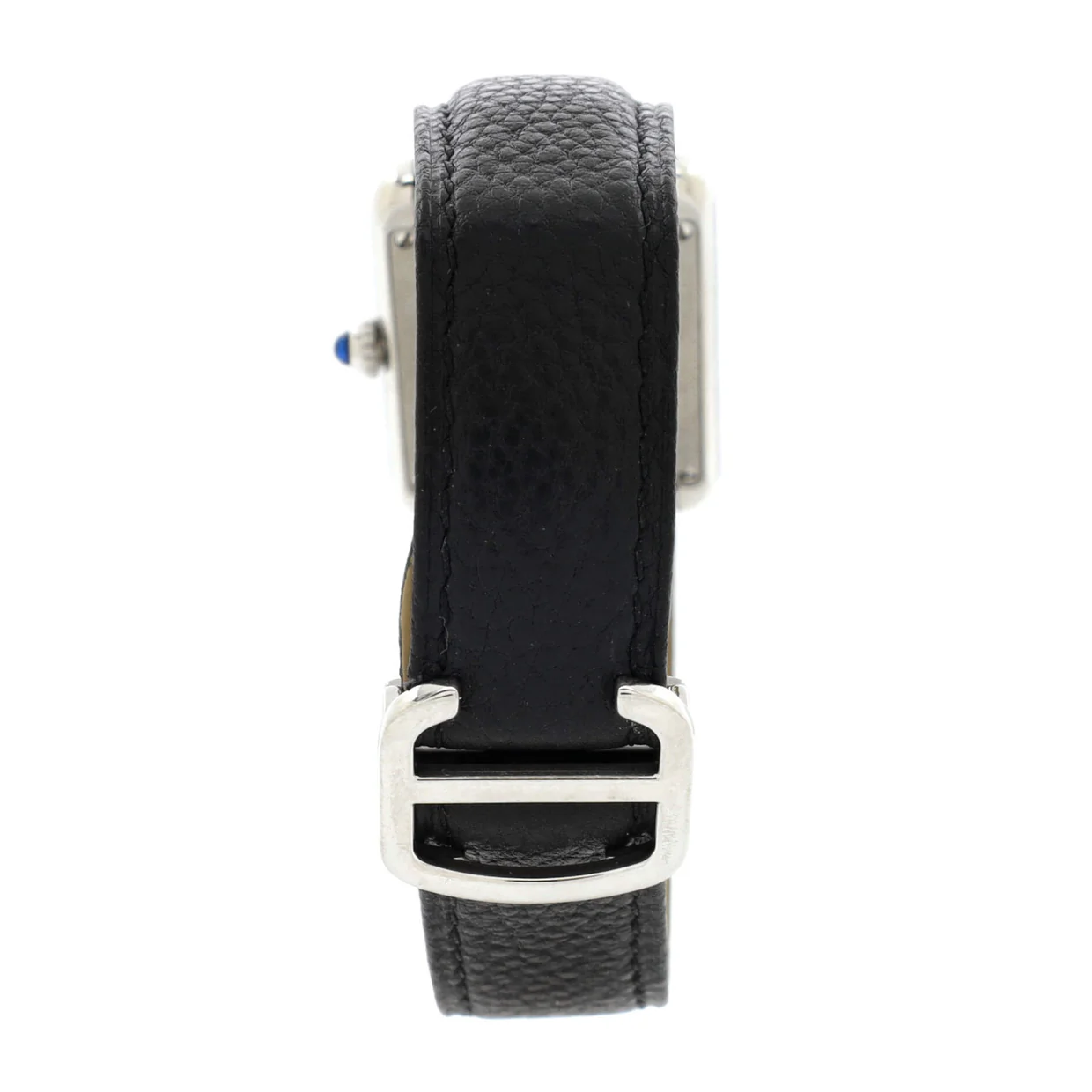Tank Solo Quartz Watch Stainless Steel and Leather 24 - Deep Luxury