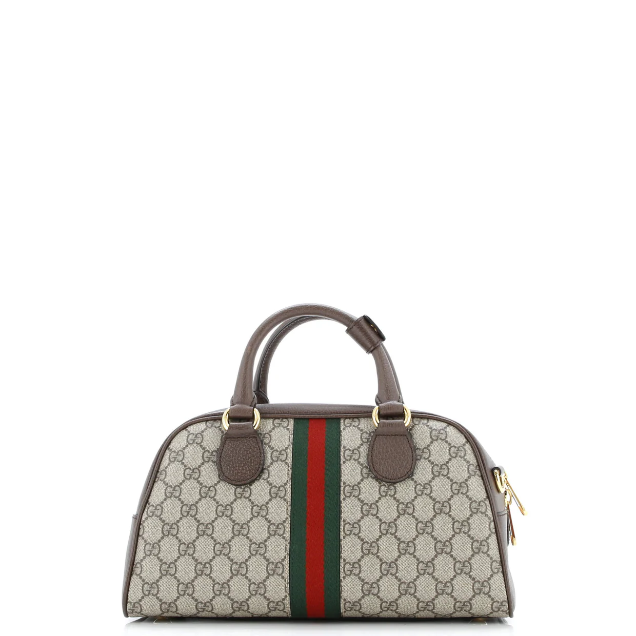 Ophidia Convertible Boston Top Handle Bag GG Coated Canvas with Leather Medium - Deep Luxury