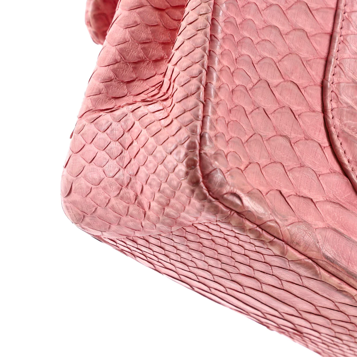 Classic Double Flap Bag Python Medium - Deep Luxury