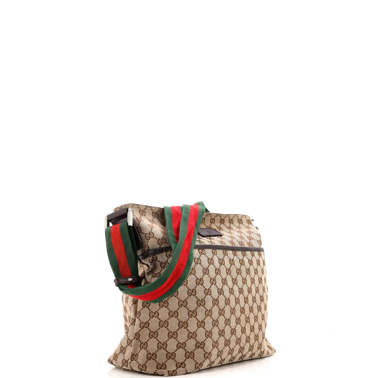 Front Pocket Web Messenger GG Canvas Medium - Deep Luxury