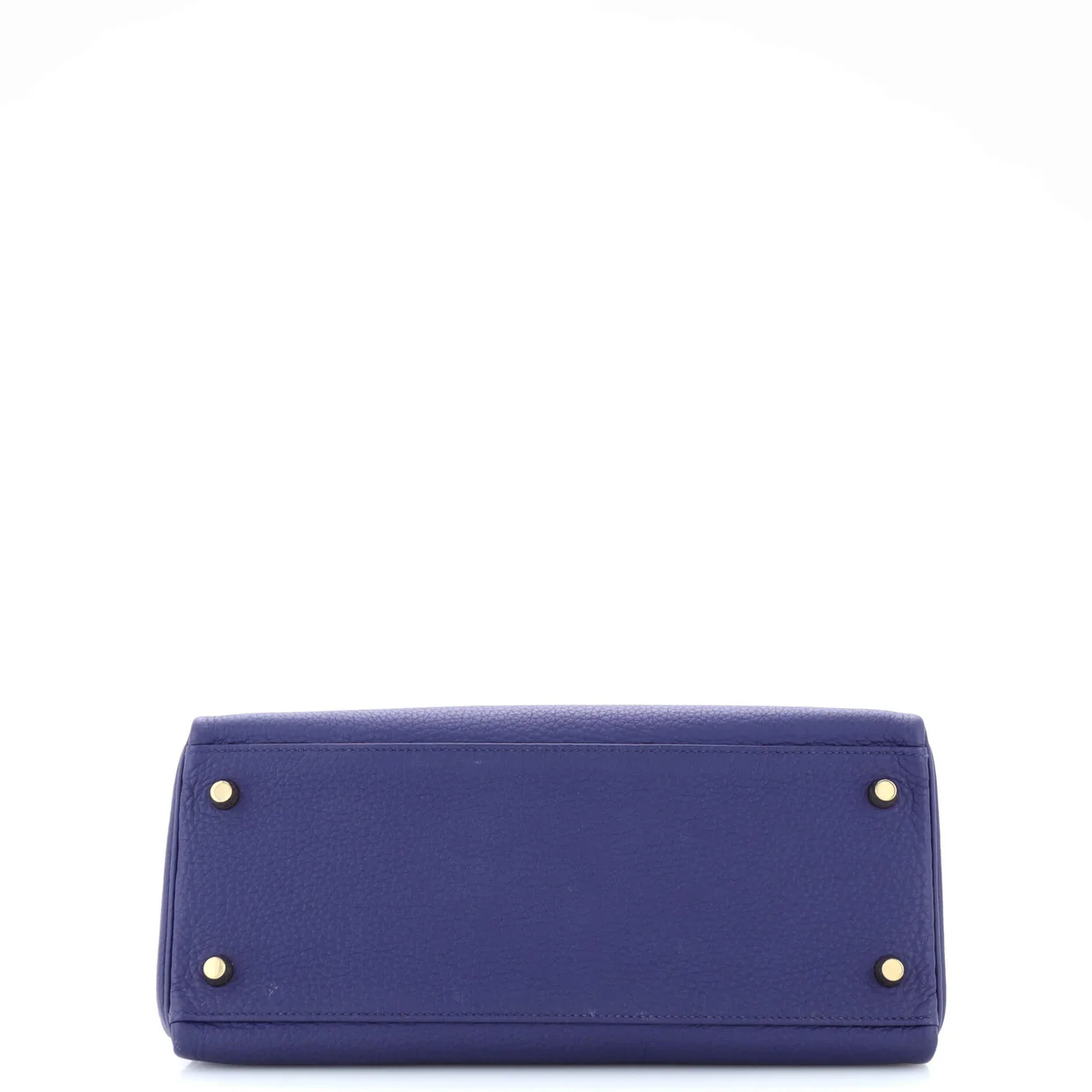 Kelly Handbag Bleu Encre Togo with Gold Hardware 28 - Deep Luxury