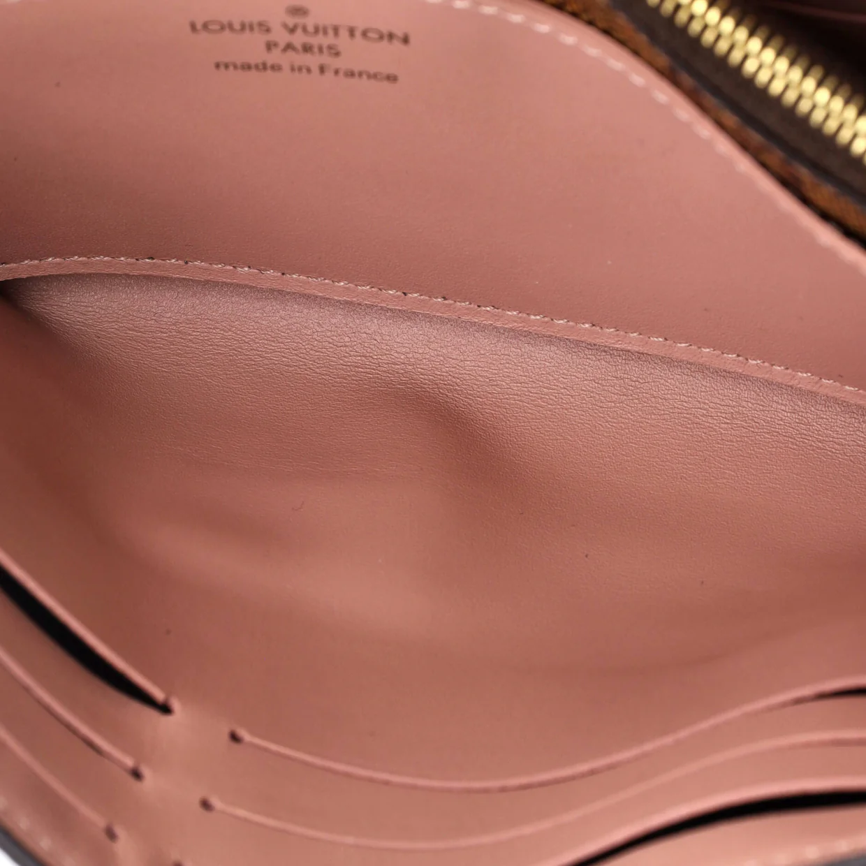 Croisette Chain Wallet Damier - Deep Luxury