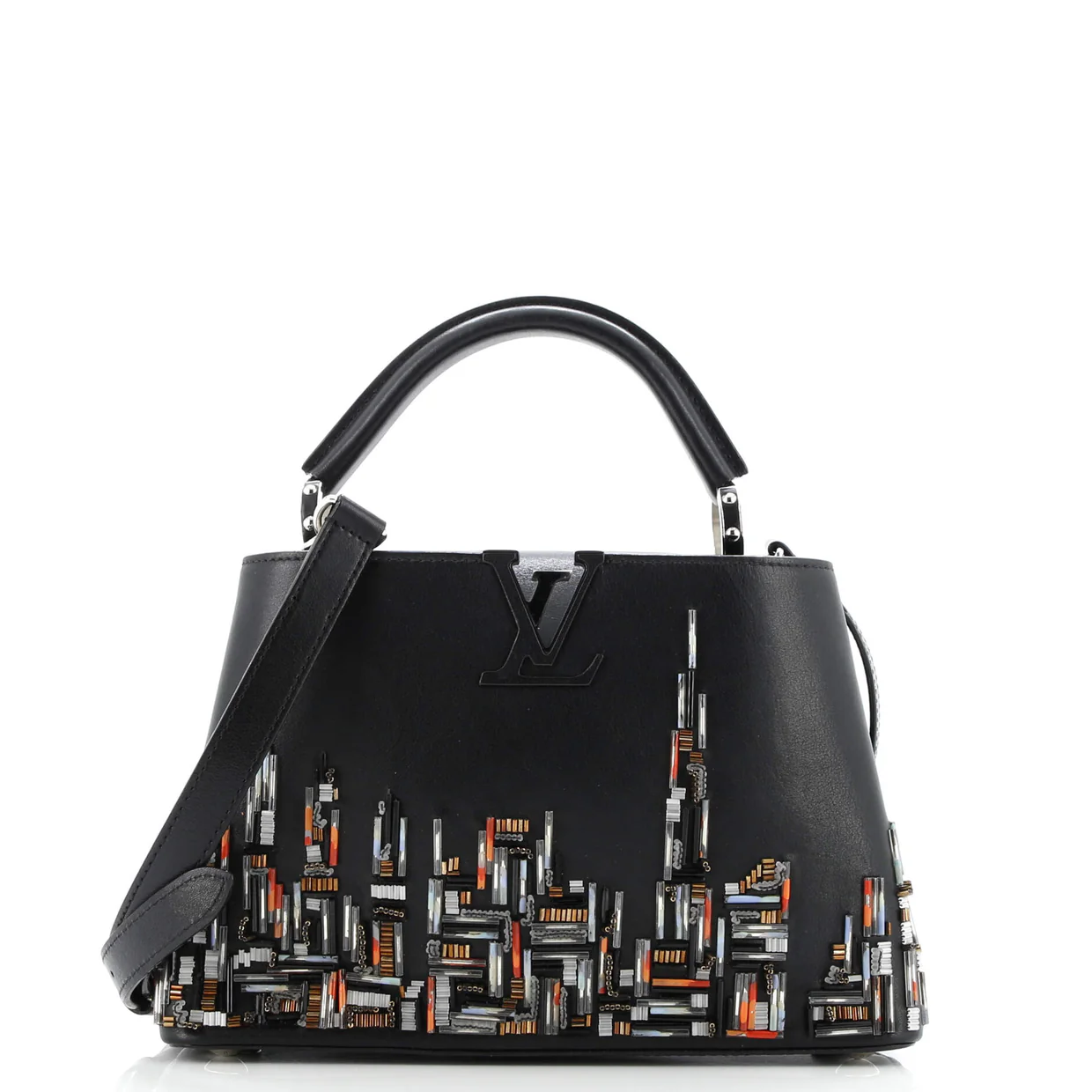 Capucines Bag Limited Edition City Beaded Leather BB - Deep Luxury