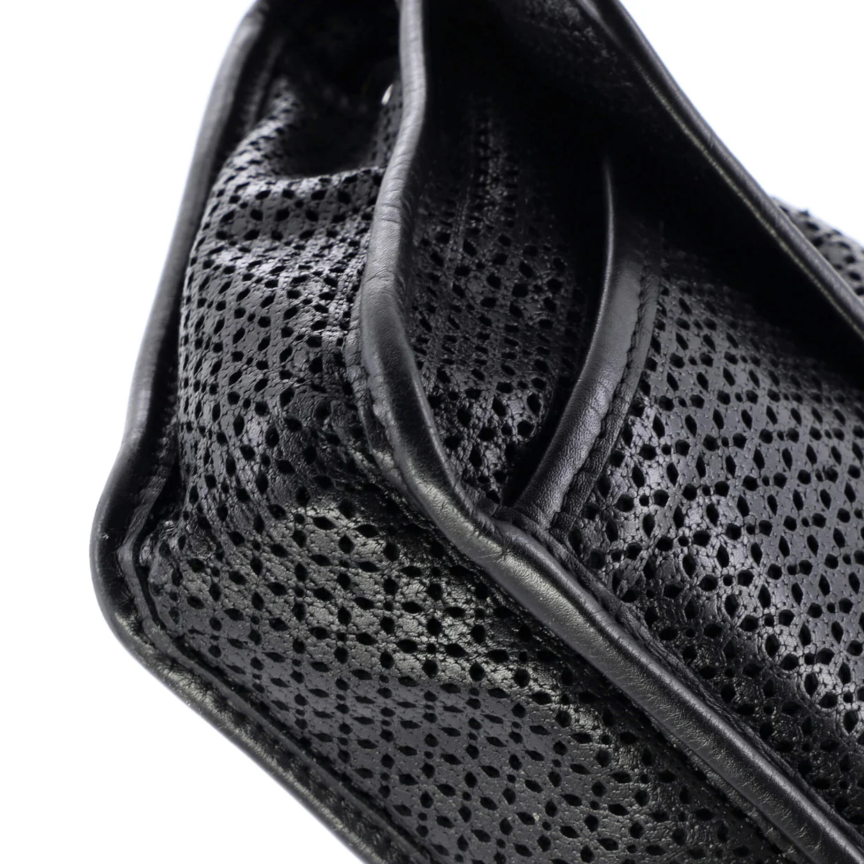 Up In The Air Flap Bag Perforated Leather Medium - Deep Luxury