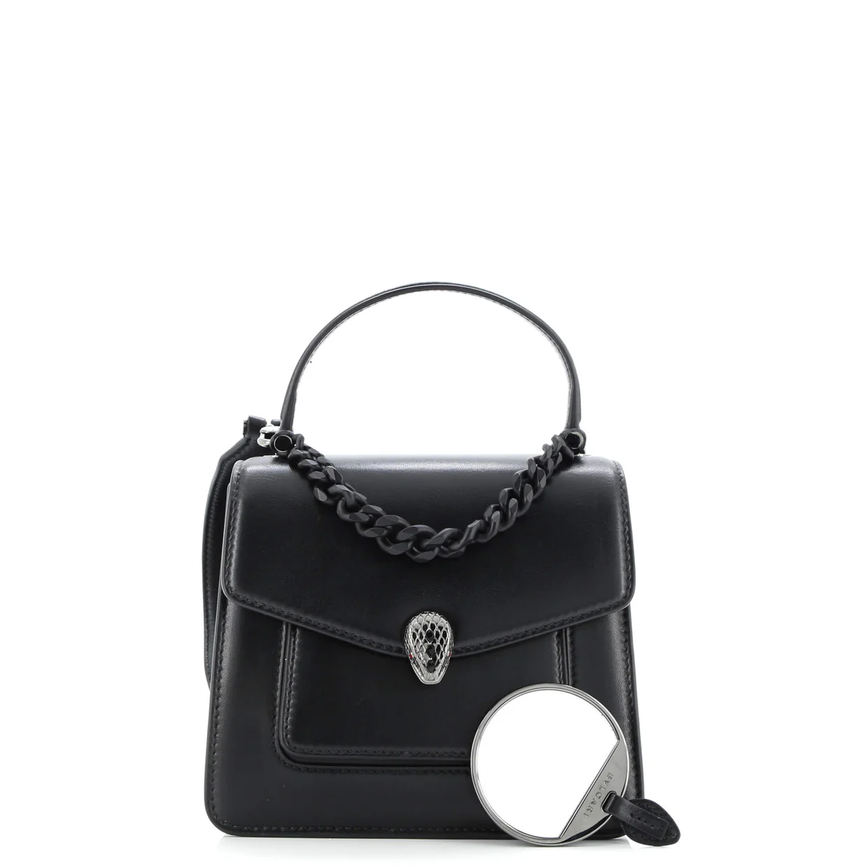 Serpenti Forever Maxi Chain Top Handle Bag Leather Small - Deep Luxury