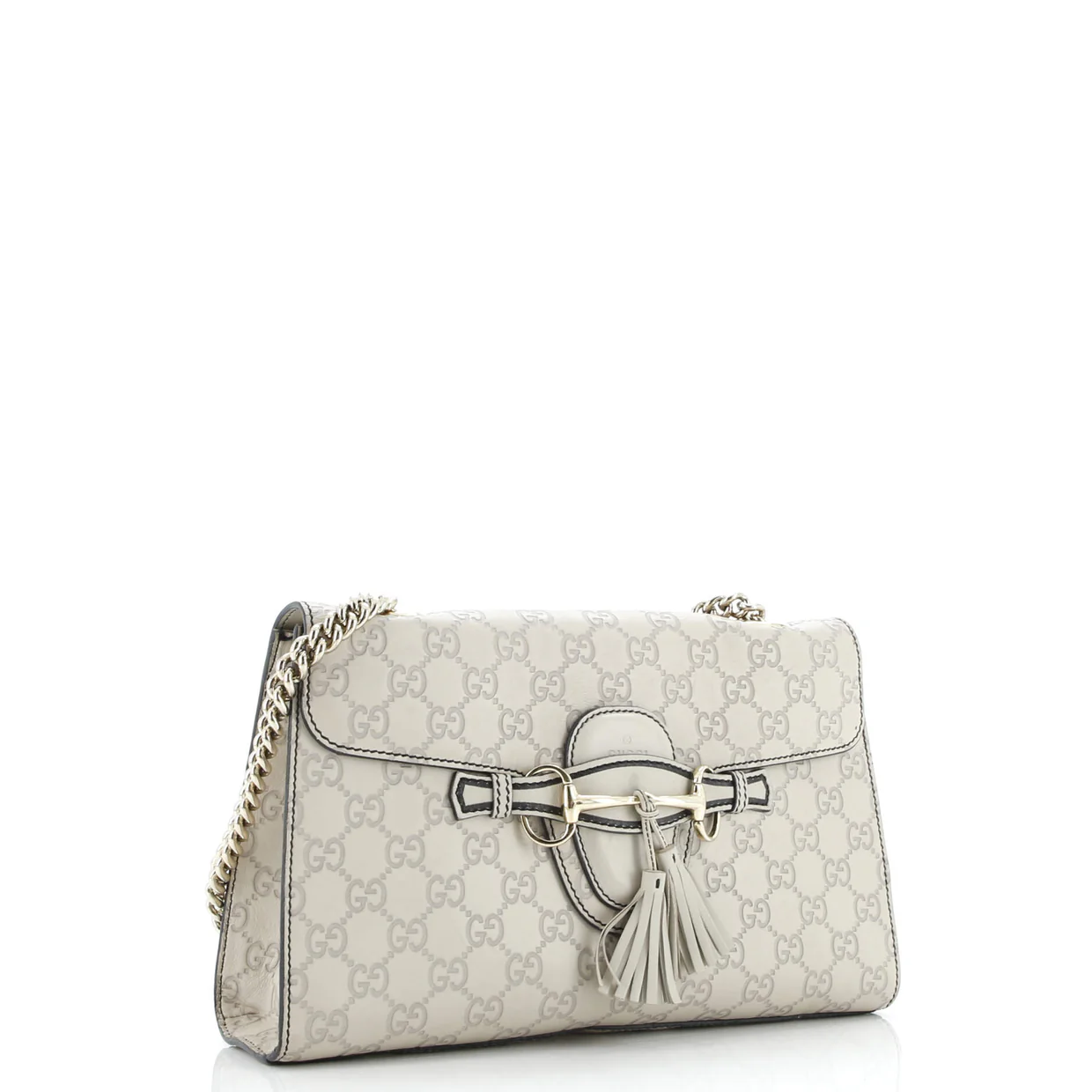 Emily Chain Flap Bag Guccissima Leather Medium - Deep Luxury
