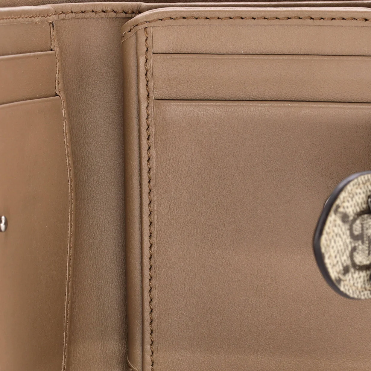 Dionysus Card Case Wallet GG Coated Canvas Compact - Deep Luxury