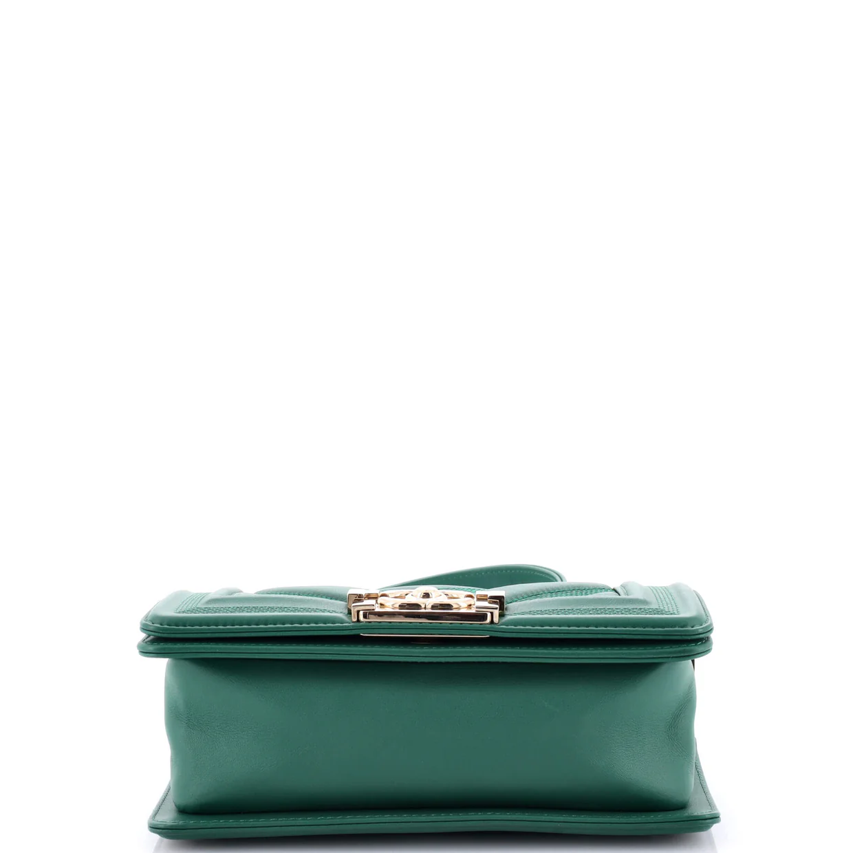 Boy Flap Bag Perforated Chevron Lambskin Small - Deep Luxury