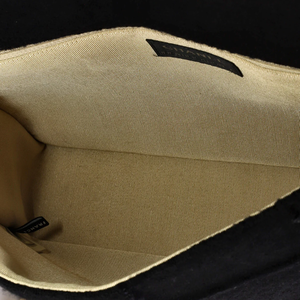 Chocolate Bar Mademoiselle Flap Bag Quilted Wool Jumbo - Deep Luxury