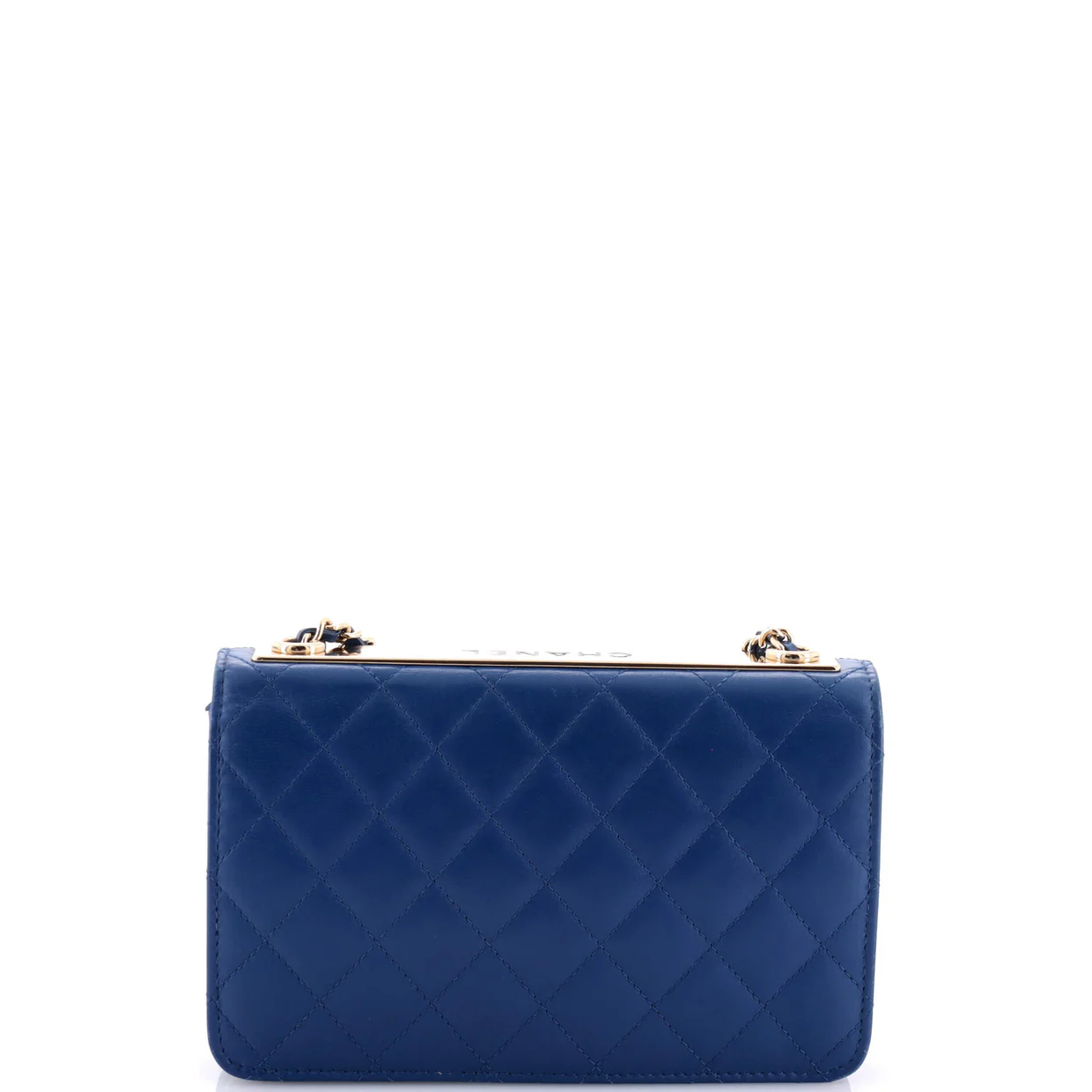 Trendy CC Wallet on Chain NM Quilted Lambskin - Deep Luxury