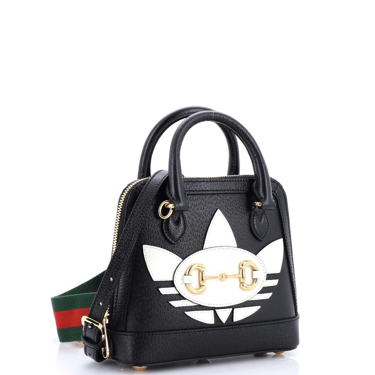 x Adidas Horsebit 1955 Top Handle Bag Leather with Applique Mini - Deep Luxury