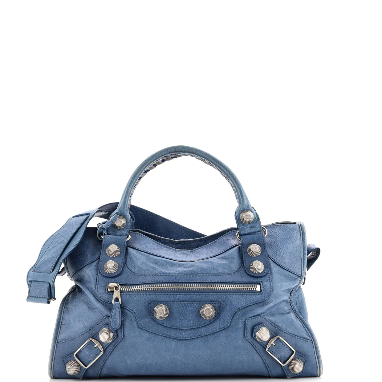 City Giant Studs Bag Leather Medium - Deep Luxury